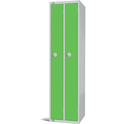 Space Saving Locker, 2 Doors, Green, 1800 x 450 x 450mm