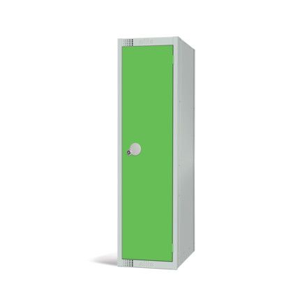 Low Height Locker, Single Door, Green, 1370 x 300 x 450mm