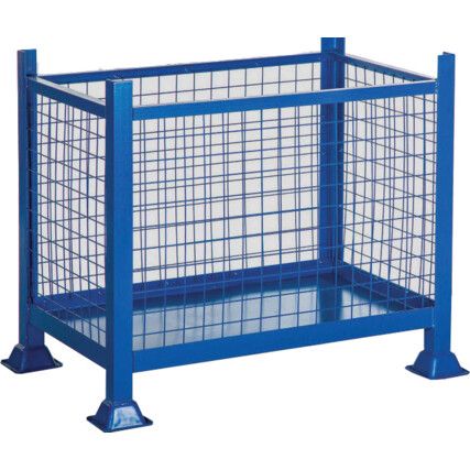 BLUE  STACKABLE BOX PALLET -915X610X455 - 500KG