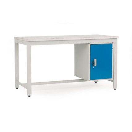 BLUE LOCKABLE CUPBOARD - LEFT