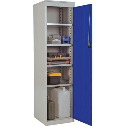 Storage Cabinet, Single Door, Grey, 1820 x 477 x 505mm