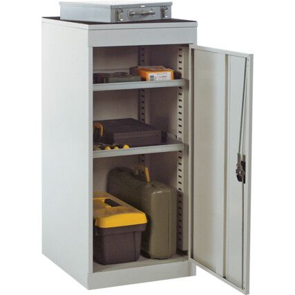 Storage Cabinet, Single Door, Grey, 984 x 477 x 505mm