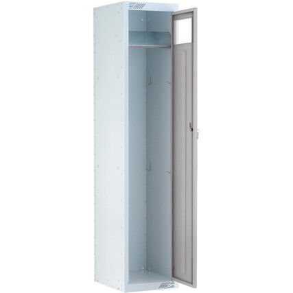 Garment Collection Locker, Single Door, Grey, 1778 x 381 x 457mm