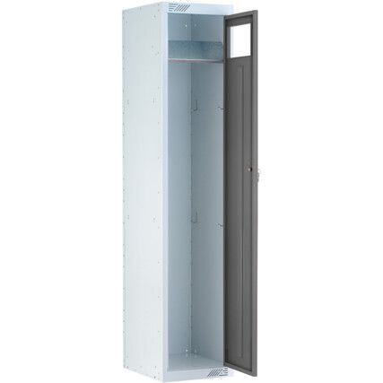 Garment Collection Locker, Single Door, Grey, 1778 x 381 x 457mm