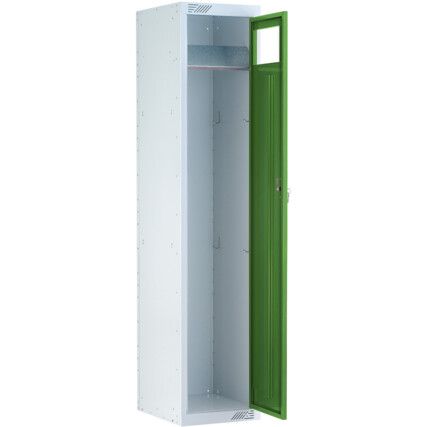 Garment Collection Locker, Single Door, Green, 1778 x 381 x 457mm