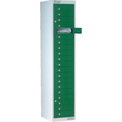 Workwear Locker, 20 Doors, Grey, 1778 x 381 x 457mm