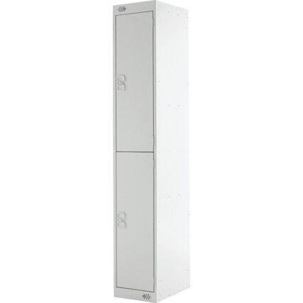 Compartment Locker, 6 Doors, Light Grey, 1800 x 300 x 300mm