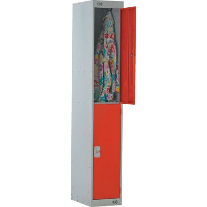 1800x450x450mm 2-DOOR LOCKER GREY/GREY