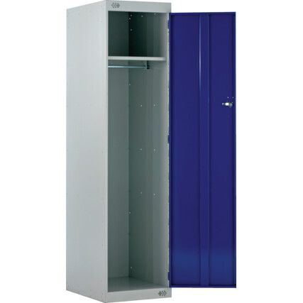 SGL DOOR POLICE LOCKER 1800X450X600-L/ GREY