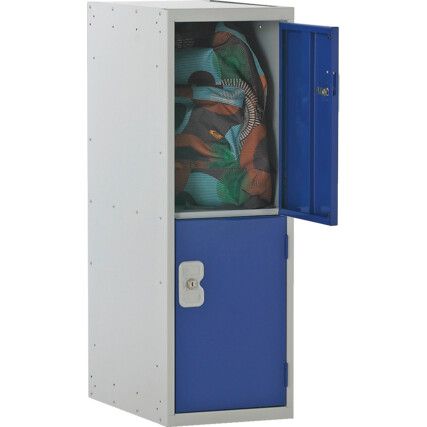 3/4 HGT TWO DR LOCKER NEST 1 1382X300X300-BLUE