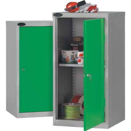 SILVER/GREEN IND. TOOL CUPBOARD 984x477x505mm