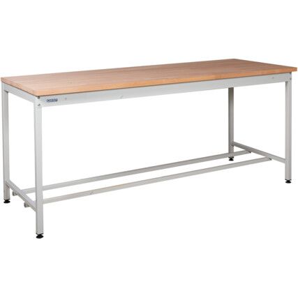 Square Tube Workbench With 27mm Beech Worktop 840x1200x750