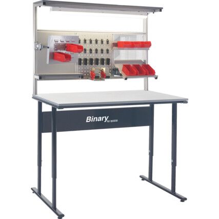 Binary Manual Height Workbench  Laminate Worktop 730-960x1205x755