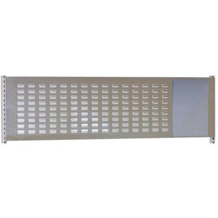 Louvre Back Panel Galvanised For ESD/Static Dissipative Workbenches 480x1500mm