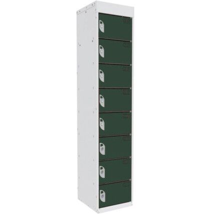 DUAL USB CHARGING LOCKER 8 COMPARTMENT 8 DOOR SUBLIME LIME