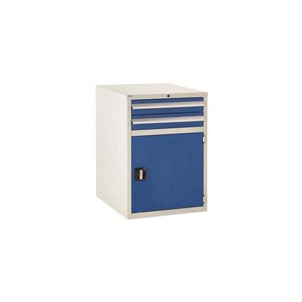 Euroslide 2 Drawer (2x100mm) & Cupboard (1x500mm) Blue