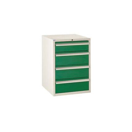 Euroslide 4 Drawer 1x150mm Green