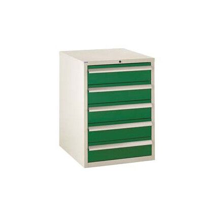 Euroslide 5 Drawer 5x150mm825x600x650 Green