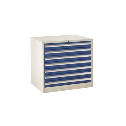 Euroslide Drawer Cabinet, 7 Drawers, Blue, 825 x 900 x 650mm