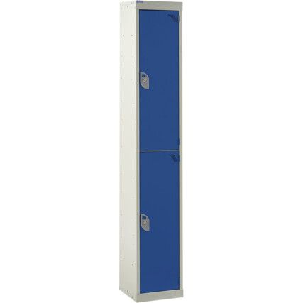 EXPRESS LOCKERS 1800X300X300MM -2 COMPARTMENT DARK BLUE