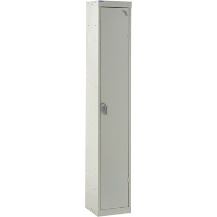 STANDARD LOCKER 1800X300X300mm 1 COMPARTMENT LIGHT GREY DOORS