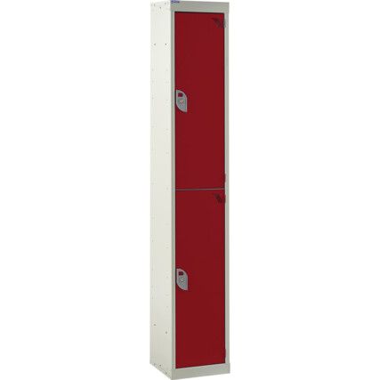 STANDARD LOCKER 1800X300X300mm 5 COMPARTMENT LIGHT GREY DOORS