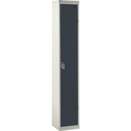 STANDARD LOCKER 1800X300X450mm 1 COMPARTMENT DARK GREY DOORS