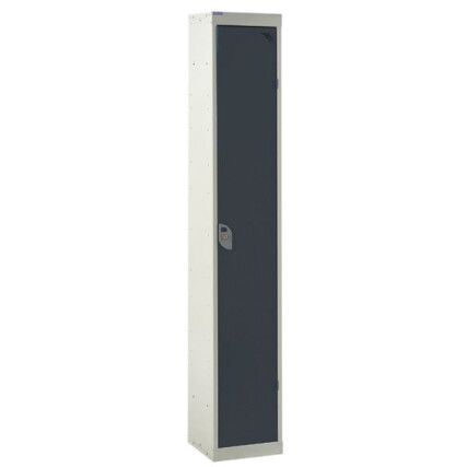 STANDARD LOCKER 1800X380X380mm 1 COMPARTMENT DARK GREY DOORS