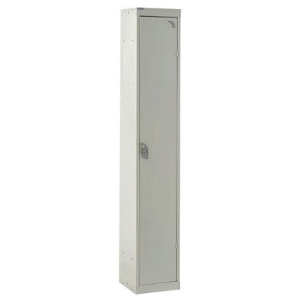 STANDARD LOCKER 1800X450X450mm 1 COMPARTMENT LIGHT GREY DOORS