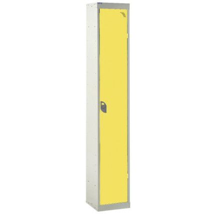 STANDARD LOCKER 1800X450X450mm 1 COMPARTMENT YELLOW DOORS