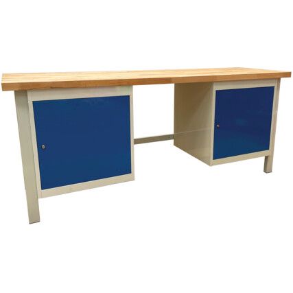 1800X650X40mm NDURANCE BENCH 2 CUPBOARDS