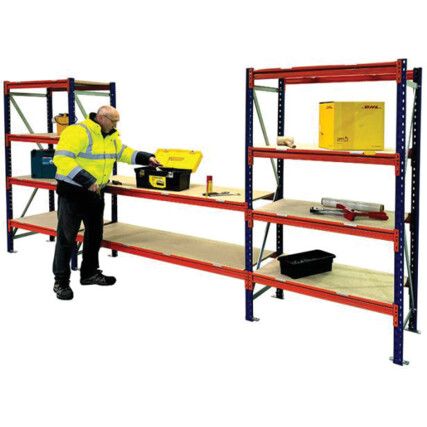 4X2000X600 FRAMES - 1500X600 BENCH & 6X950X600mm SHELVES