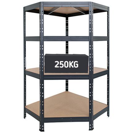 HD VALUE SHELVING 1800X900X450X620 INCL 4X SHELF 250kg CORNER UNIT