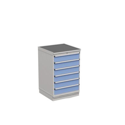 Drawer Cabinet, 6 Drawers, Blue, 1100 x 715 x 715mm