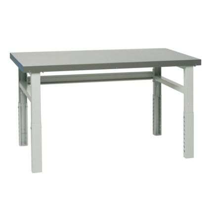 Heavy Duty Steel Top 1.5mm Adjustable Height Workshop Bench 1000mm