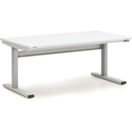 Height Adjustable Workbench, Grey, 1270mm x 1500mm x, 800mm