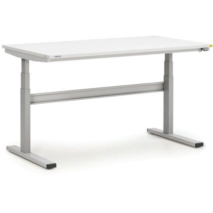 Height Adjustable Workbench, Grey, 1270mm x 1500mm x, 800mm