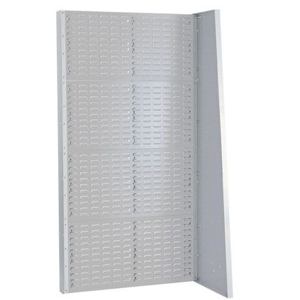 Single Sided Freestanding CNC Louvre Panel Starter Rack - Light Grey