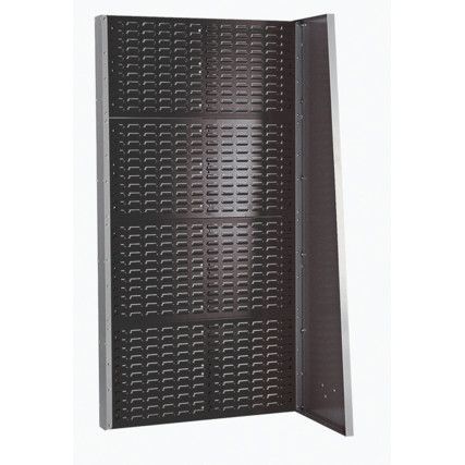 Single Sided Freestanding CNC Louvre Panel Add-On Rack - Light/Anthracite Grey