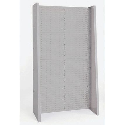 Double Sided Freestanding CNC Louvre Panel Starter Rack - Light Grey