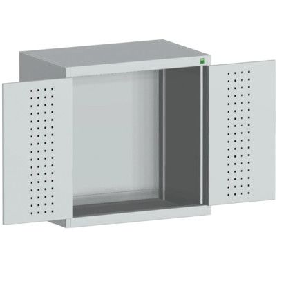 CUBIO SMLF-858-1 CUPBOARD WITH PERFO DOORS-LIGHT GREY