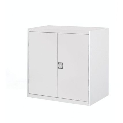 CUBIO SMLF-8508-2 CUPBOARD WITH LOUVRE DOORS-LIGHT GREY