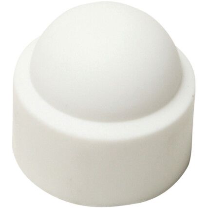 M8 WHITE BOLT &NUT PROTECTIONCAPFOR 13mm A/F HEX, Pack of 100