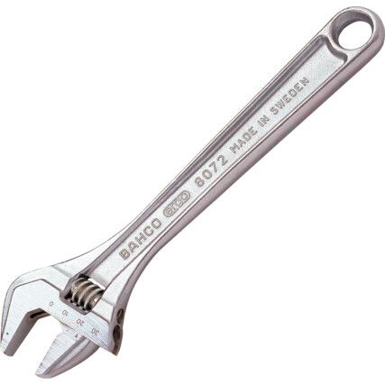 Adjustable Spanner, Steel, 10in./255mm Length, 30mm Jaw Capacity