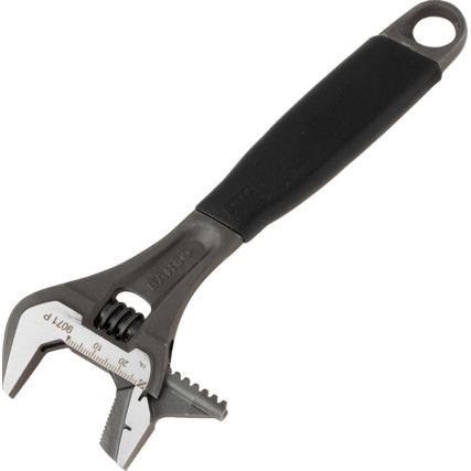 Adjustable Spanner, Steel, 8in./208mm Length, 28mm Jaw Capacity