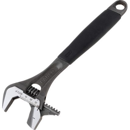 Adjustable Spanner, Steel, 12in./308mm Length, 35mm Jaw Capacity