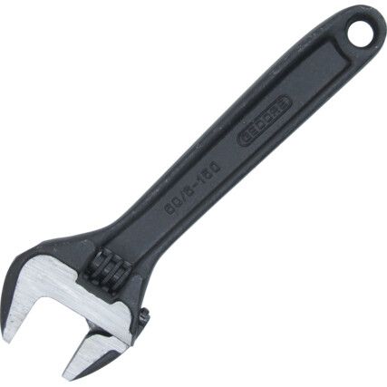 Adjustable Spanner, Chrome Vanadium Steel, 6in./155mm Length, 20mm Jaw Capacity