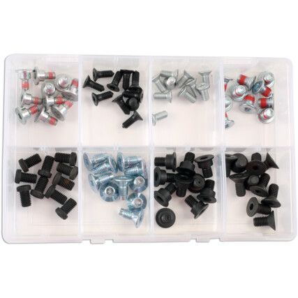 ASSORTED BRAKE DISC & DRUM FIXING SCREWS M6 - M8, 80PC