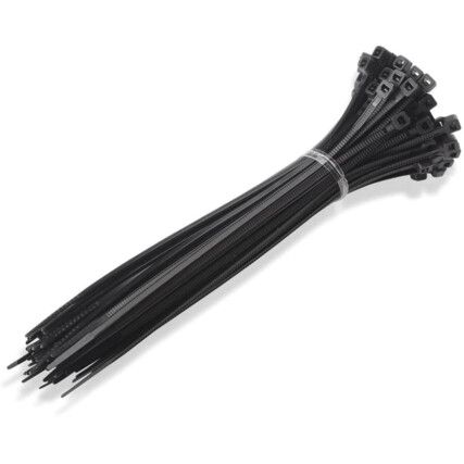 AM10 2.50x100mm BLACK CABLE TIES (100)