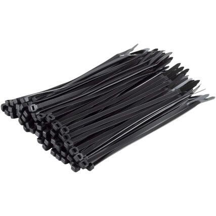 AN43 430x4.8mm BLACK CABLE TIES (PK-100)